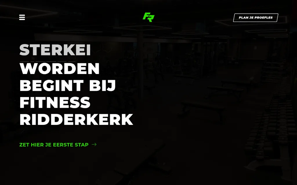 Website Fitness Ridderkerk, onderhoud en SEO door MADA Tech