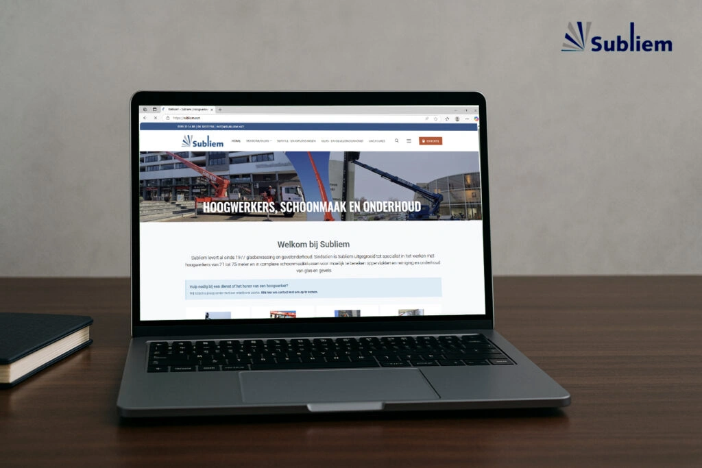 Website Subliem.net door MADA Tech