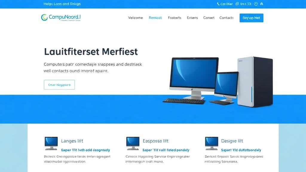 CompuNoord website voor computerreparatie en IT-diensten