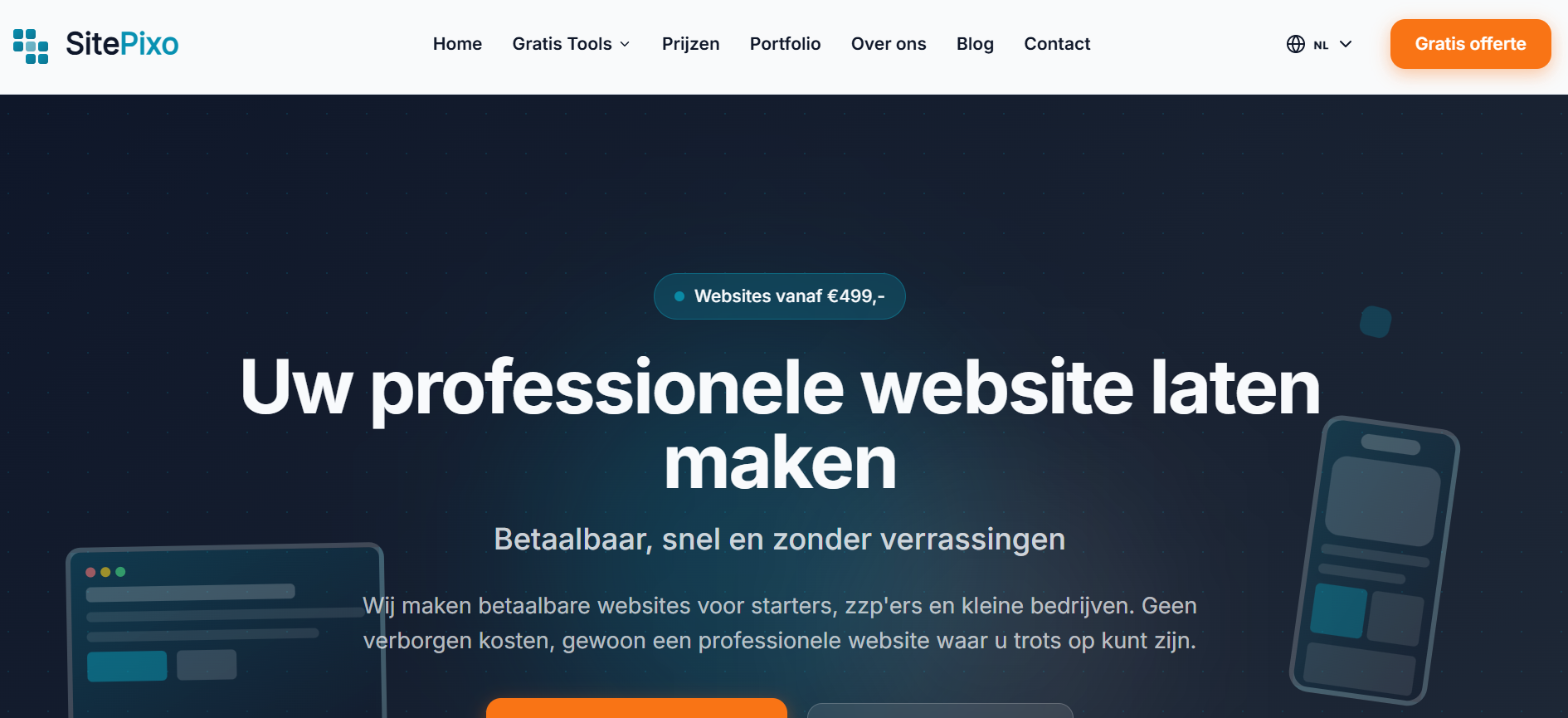 SitePixo.com webdesign platform