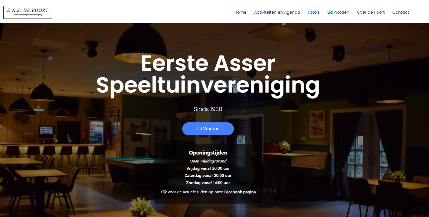 Website voor E.A.S. de Poort