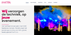 Website voor PartyNL